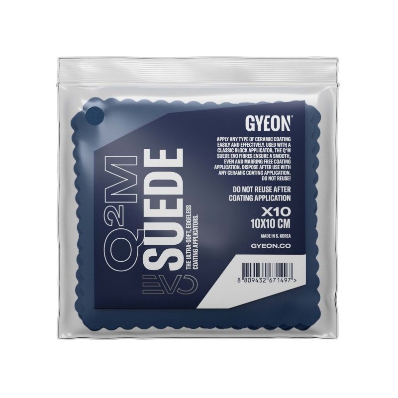 Gyeon Q2M EVO Suede 10-Pack (10x10 cm), semišové utierky