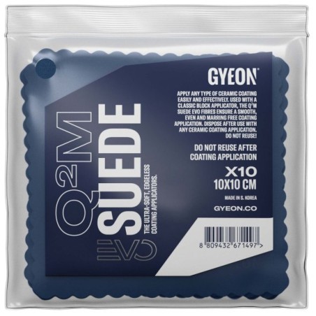 Gyeon Q2M EVO Suede 10-Pack (10x10 cm), semišové utierky